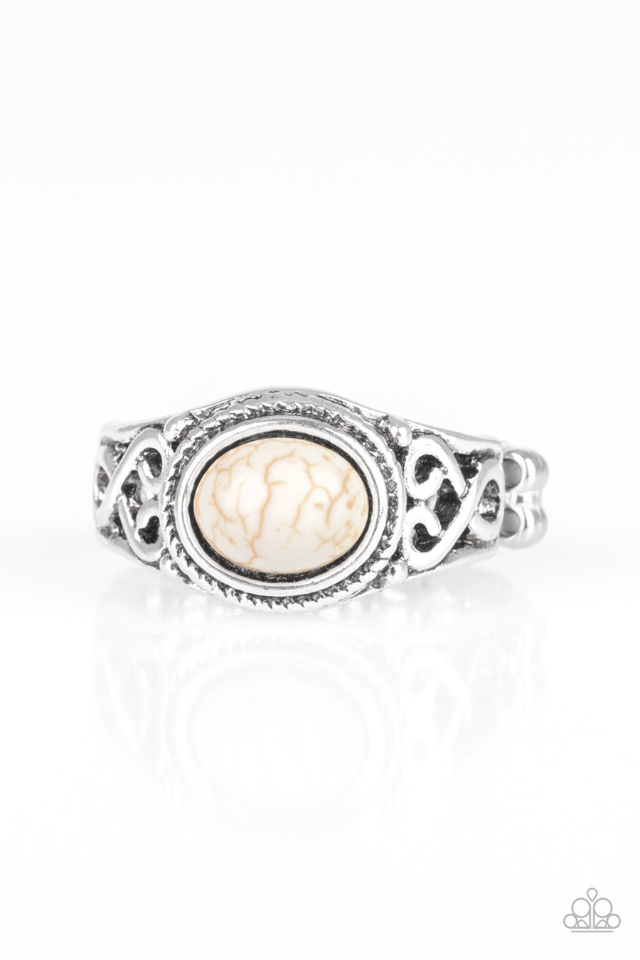 Set In Stone - White Ring