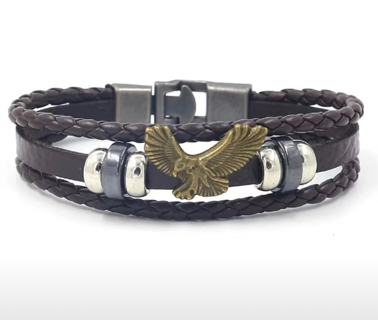 Men’s Bracelet Eagle leather