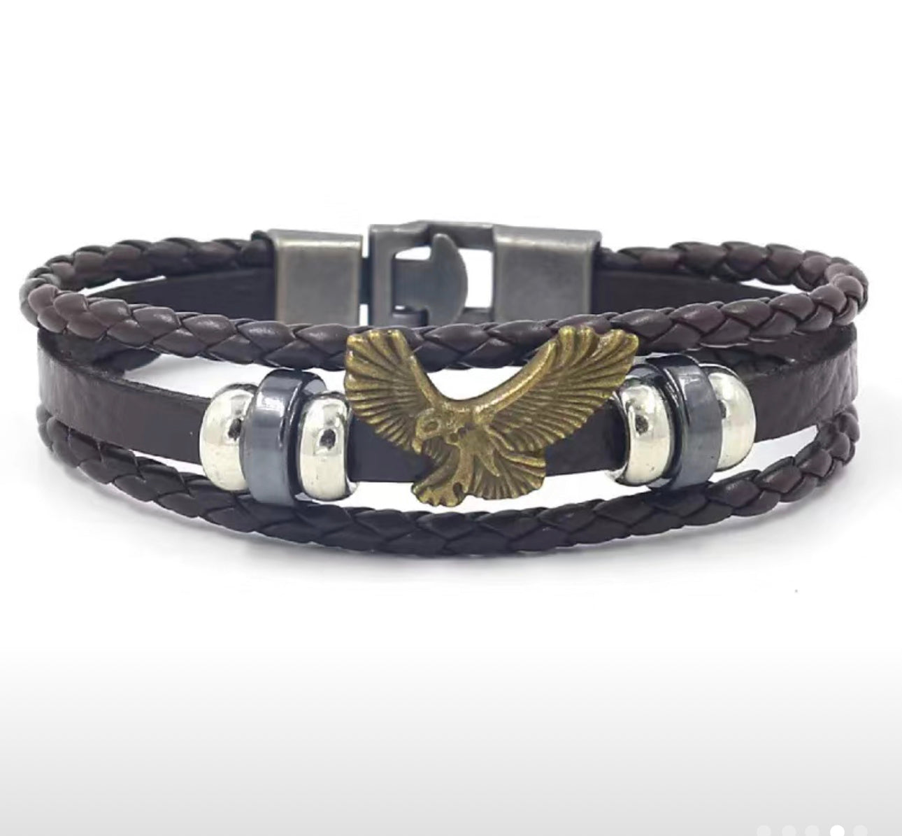 Men’s Bracelet Eagle leather