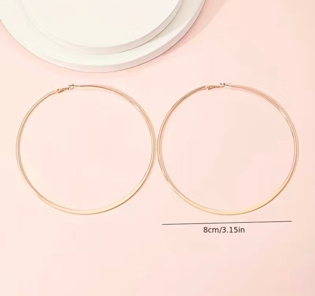 Big Hoop Earrings color Gold