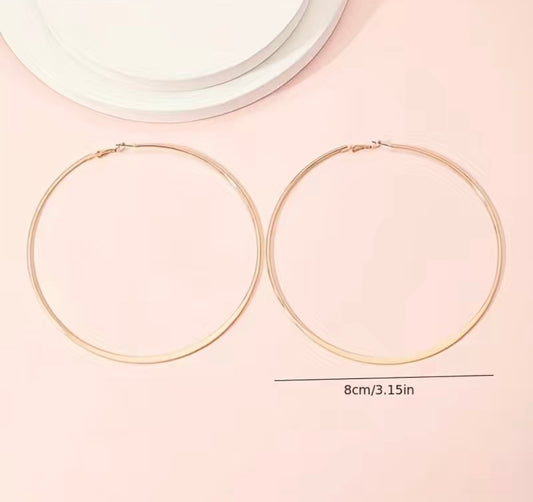 Big Hoop Earrings color Gold