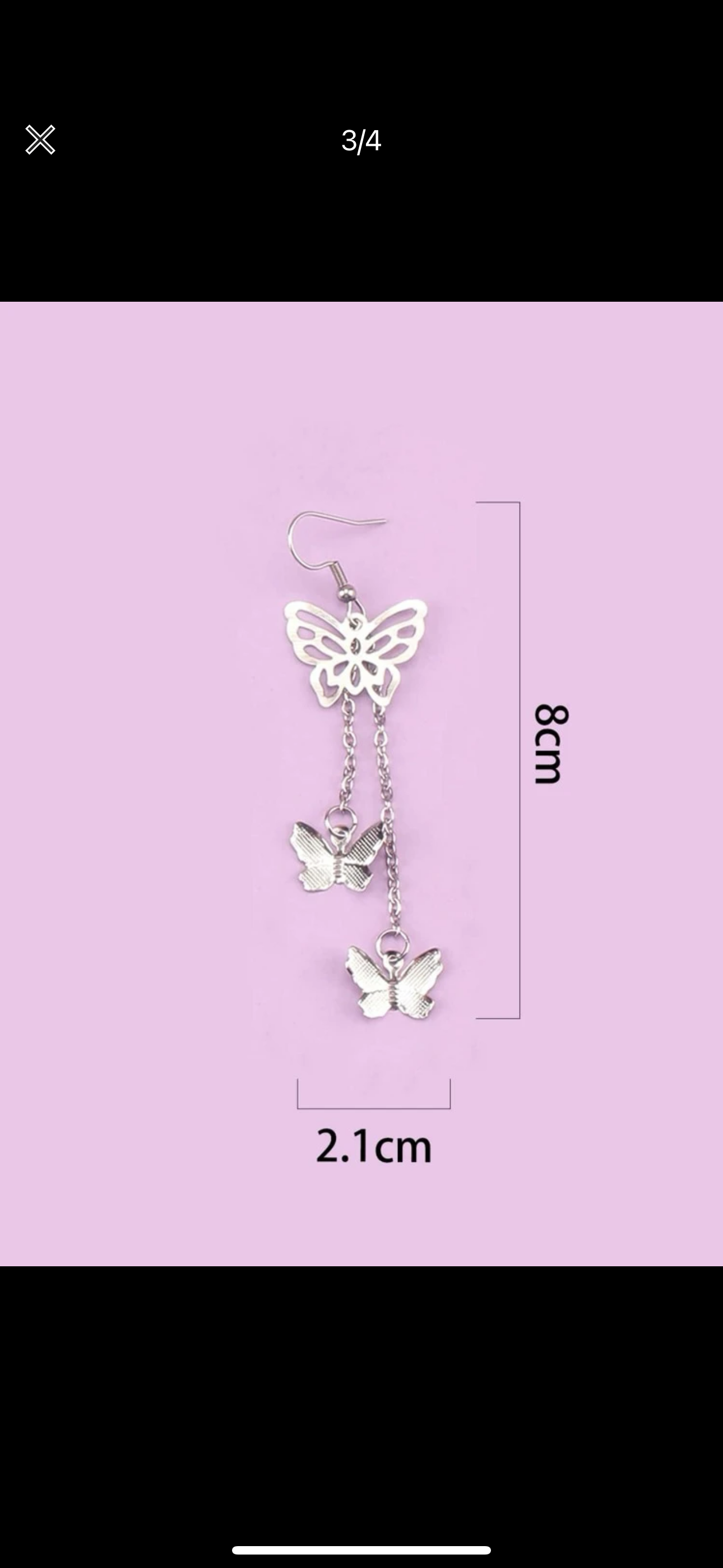 Butterfly Drop Earrings