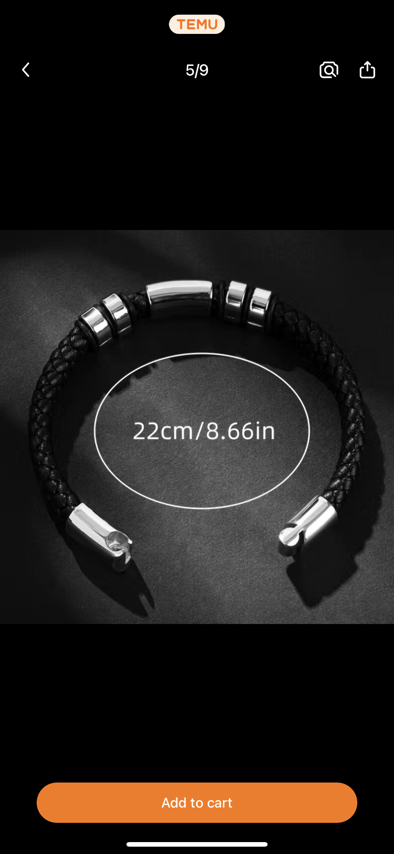 Mens Bracelete color Black