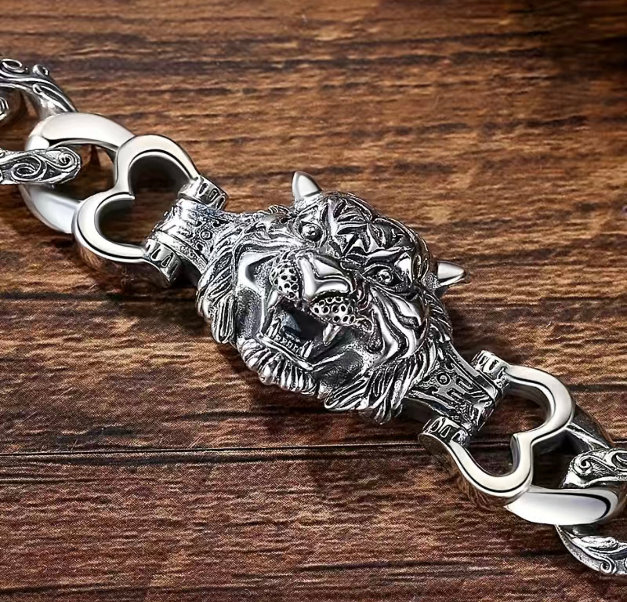 Tiger head Mens Bracelet