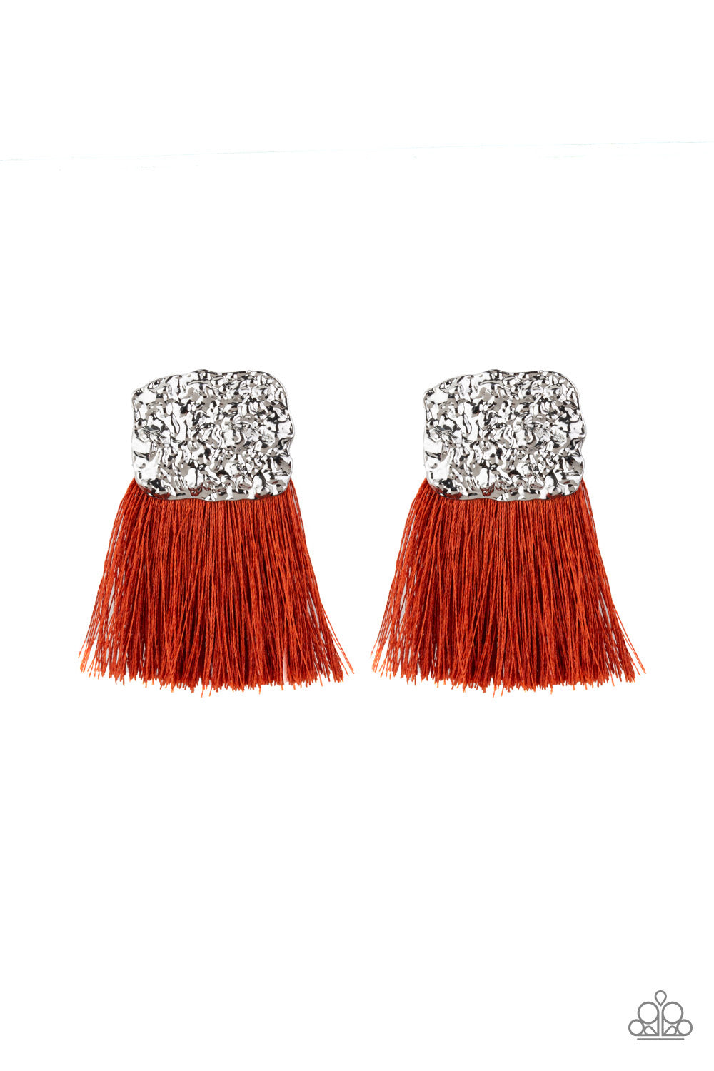 Plume Bloom - Orange earrings