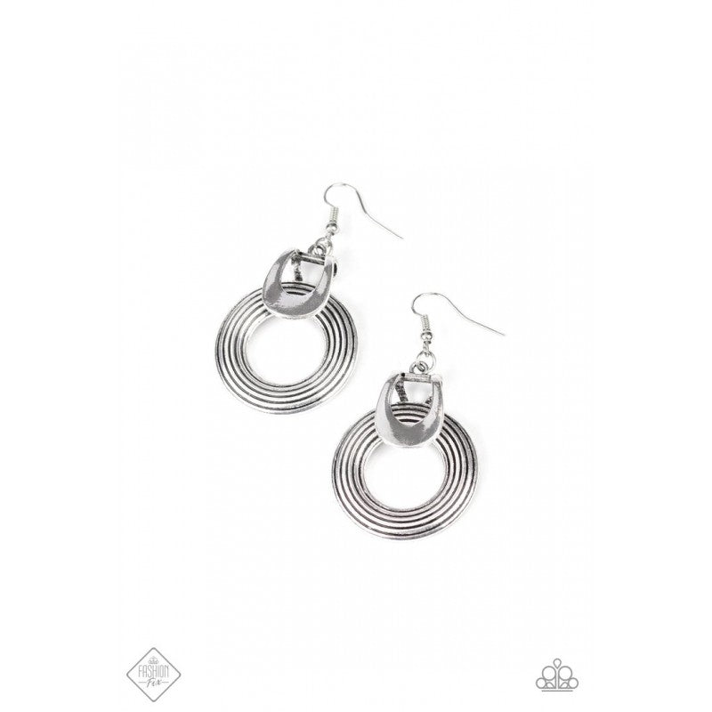 ANTIQUED SHIMMER - HOOP EARRINGS