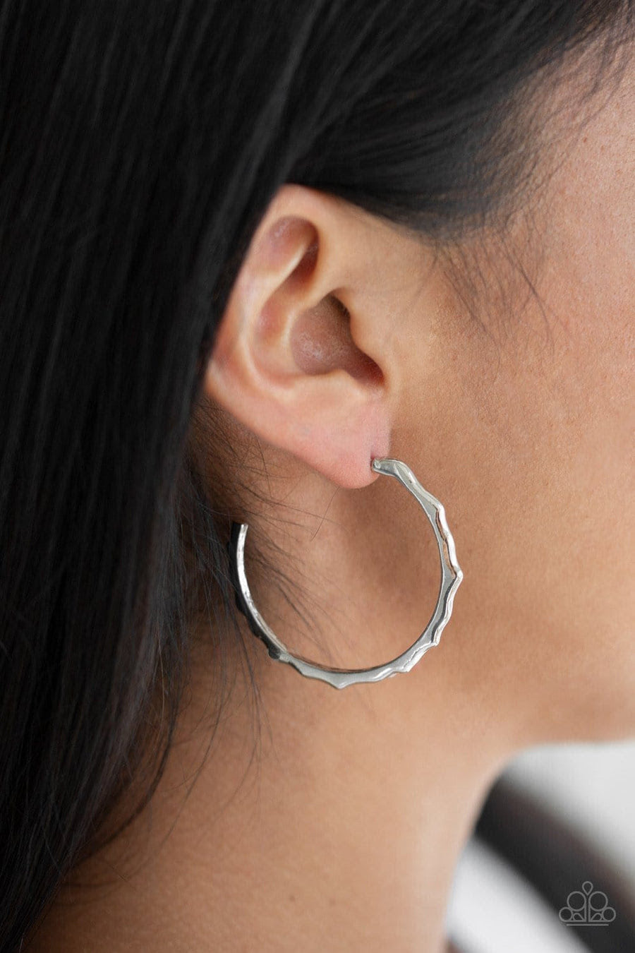 Danger Zone - Silver Earrings