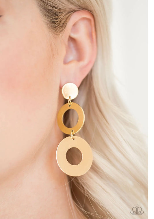 Pop Idol Gold post earrings