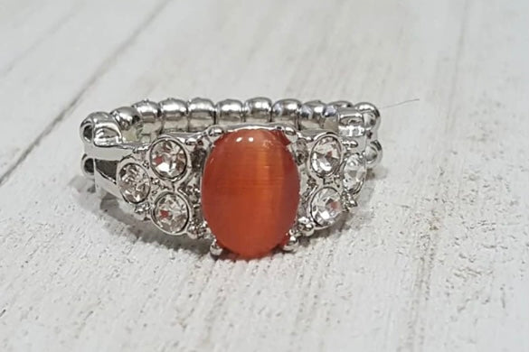 Extra Spark Tacular Orange Ring - Fashion Fix Exclusive August 2019