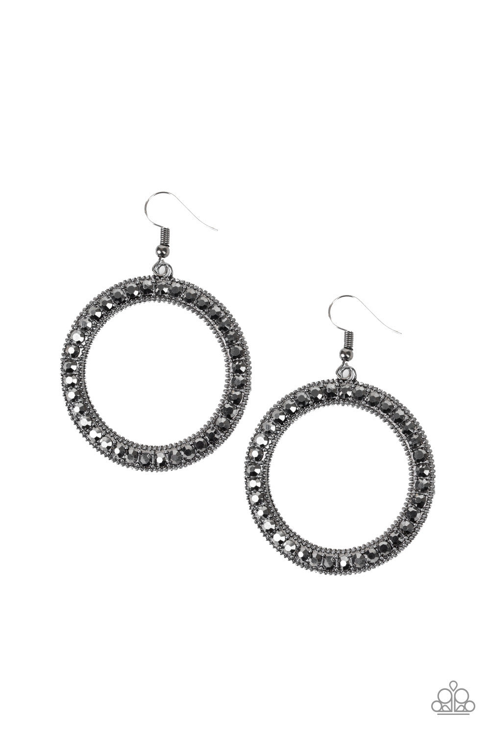 Haute Halo - Black earrings