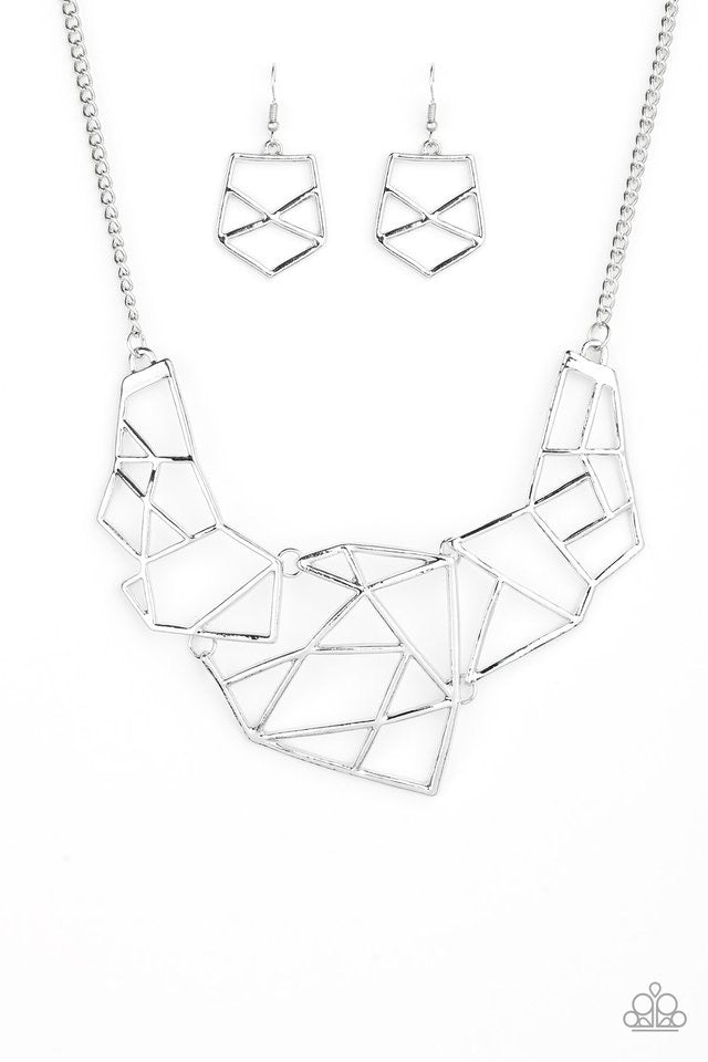 World Shattering silver necklace