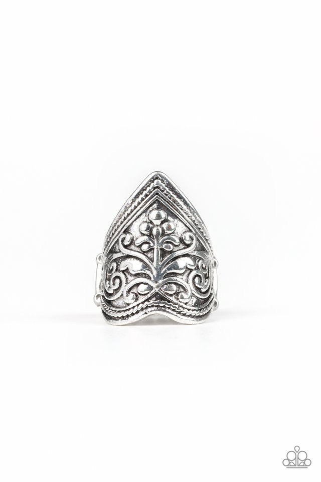 Ladies ring color silver