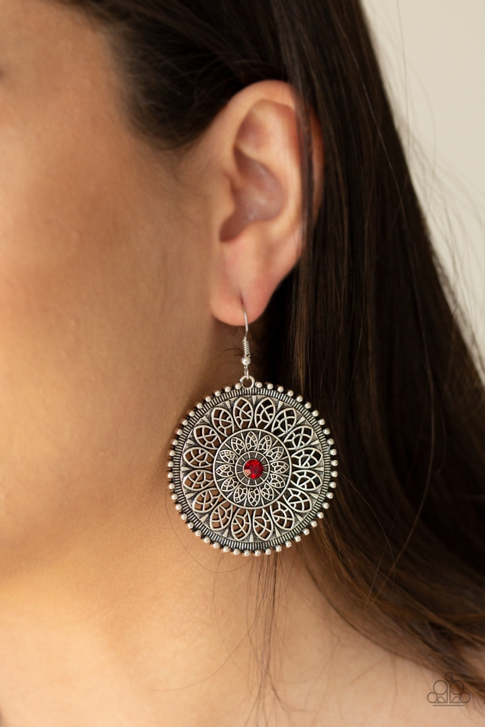 WHEEL and Grace - Red earrings