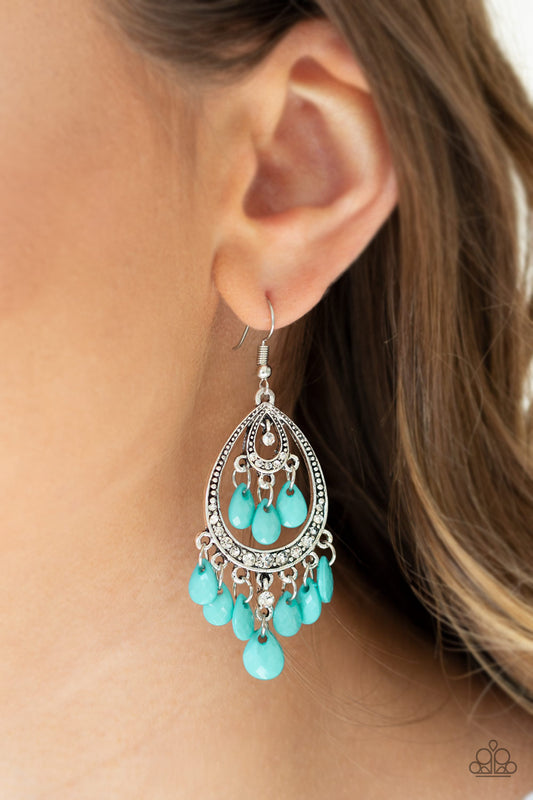 Gorgeously Genie - Blue earrings