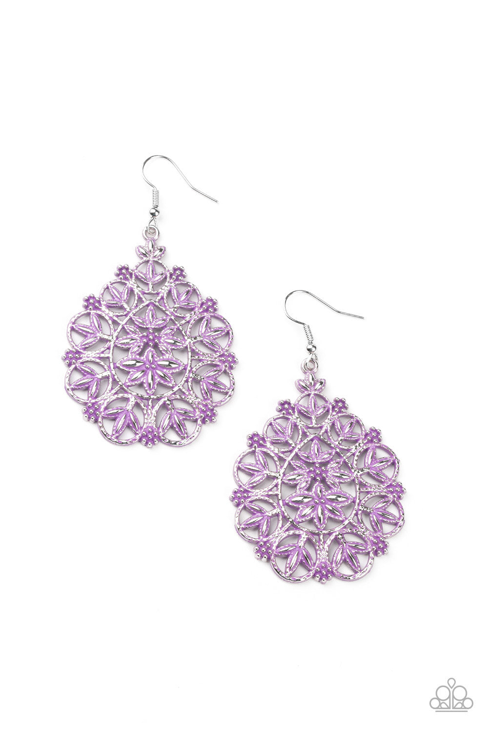 Floral Affair - Purple earrings