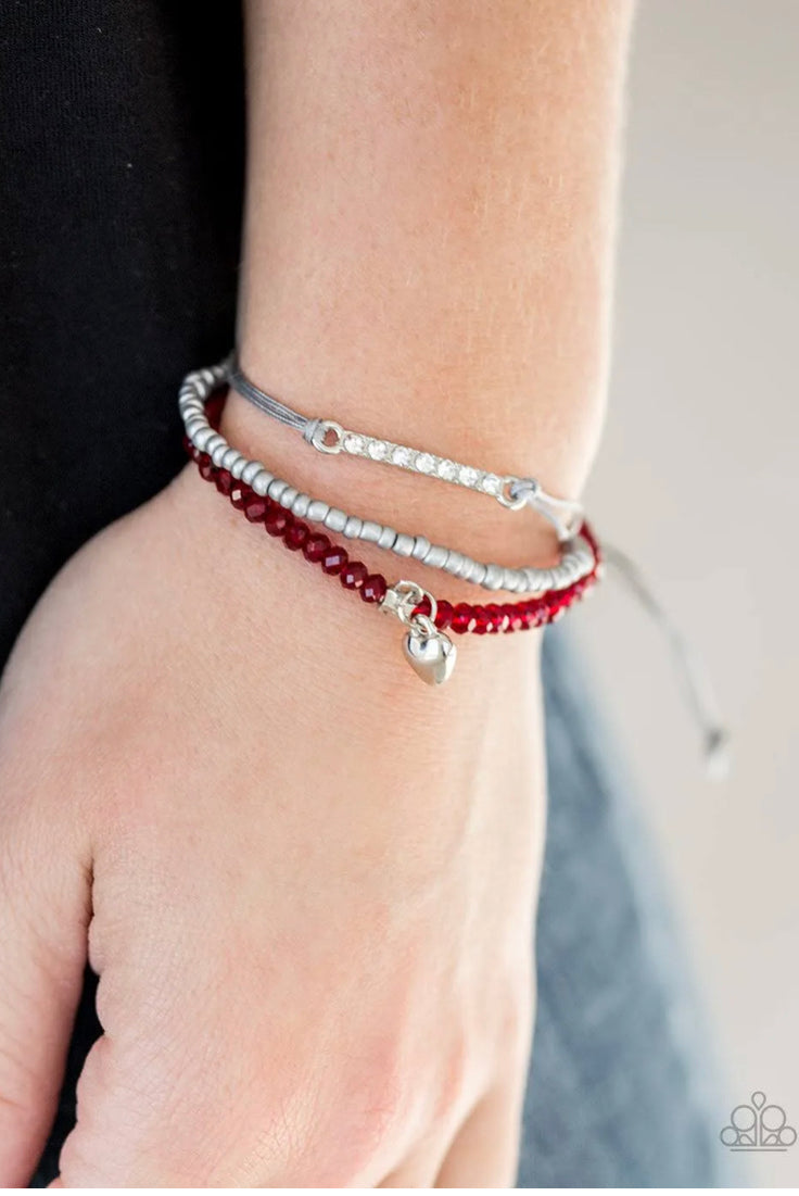 Reckless Romance, red urban bracelet