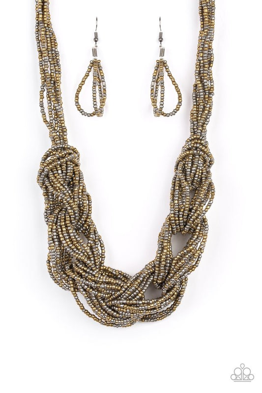 CITY CATWALK - BRASS NECKLACE