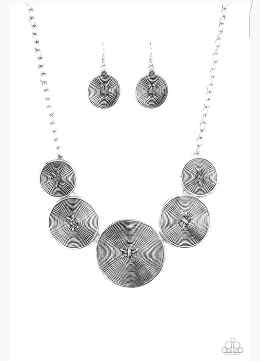 Deserves a Medal - silver  Paparazzi necklace