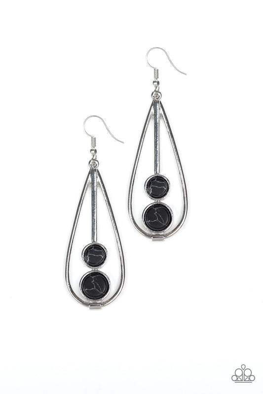 Natural Nova - Black earrings