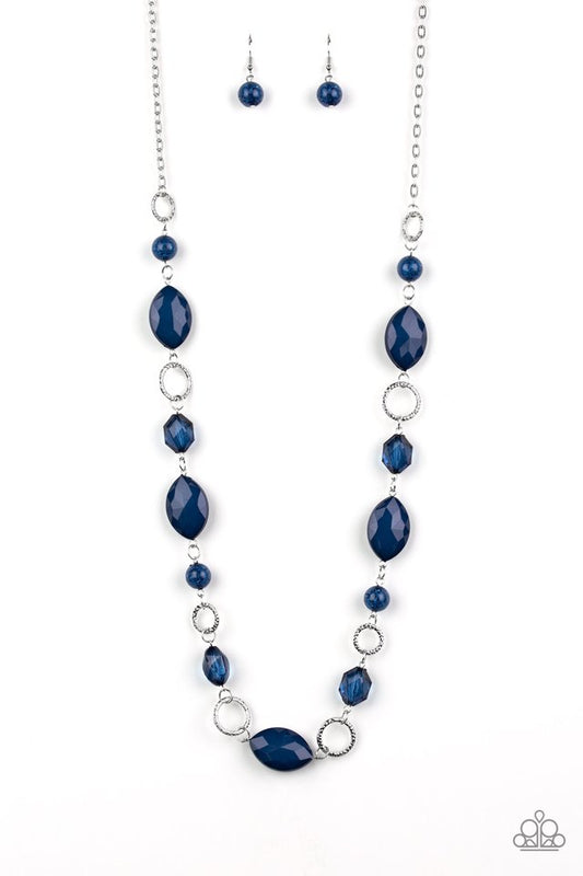 Shimmer Simmer - Blue necklace