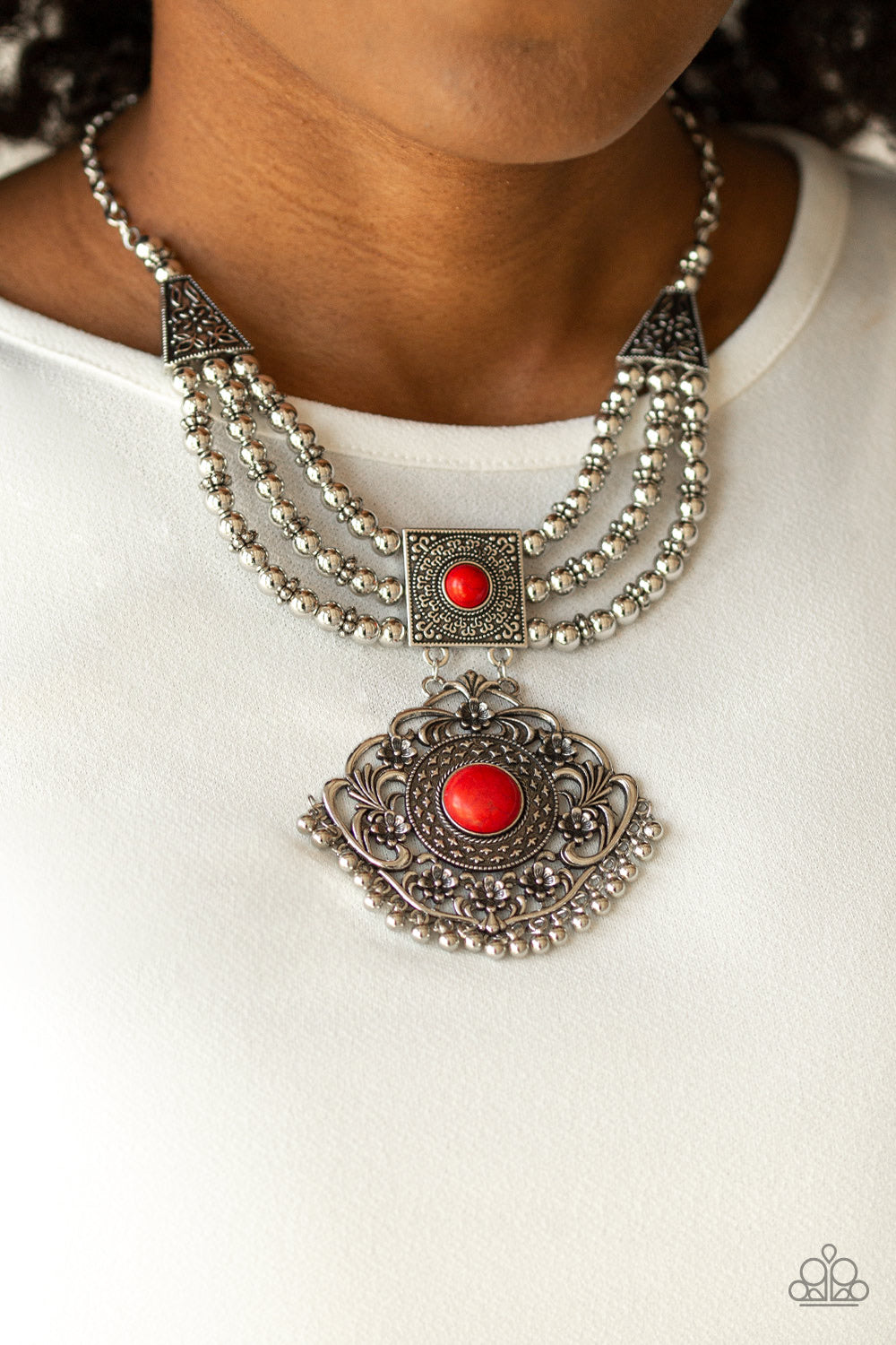 Santa Fe Solstice red necklace