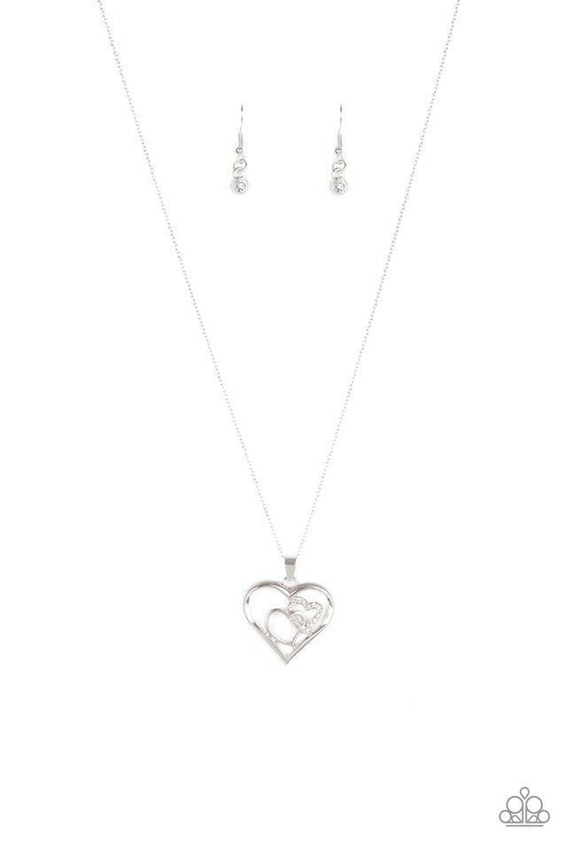 Cupid Charm white necklace