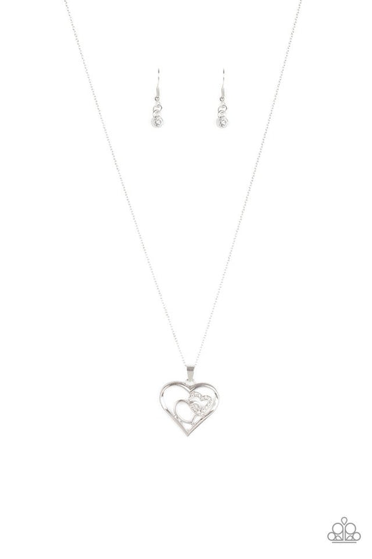 Cupid Charm white necklace