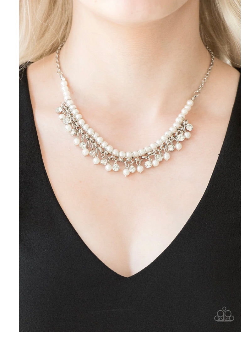 A touch of classy white necklace