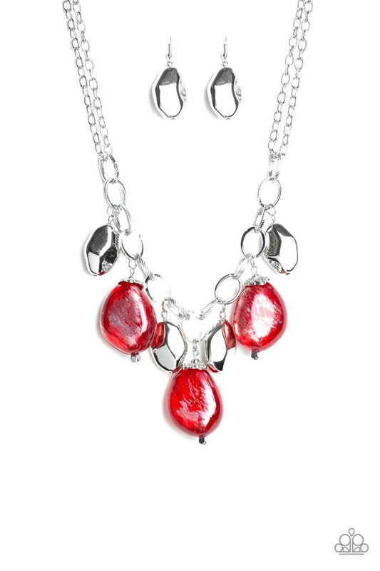 Looking Glass  Glamorous red necklace