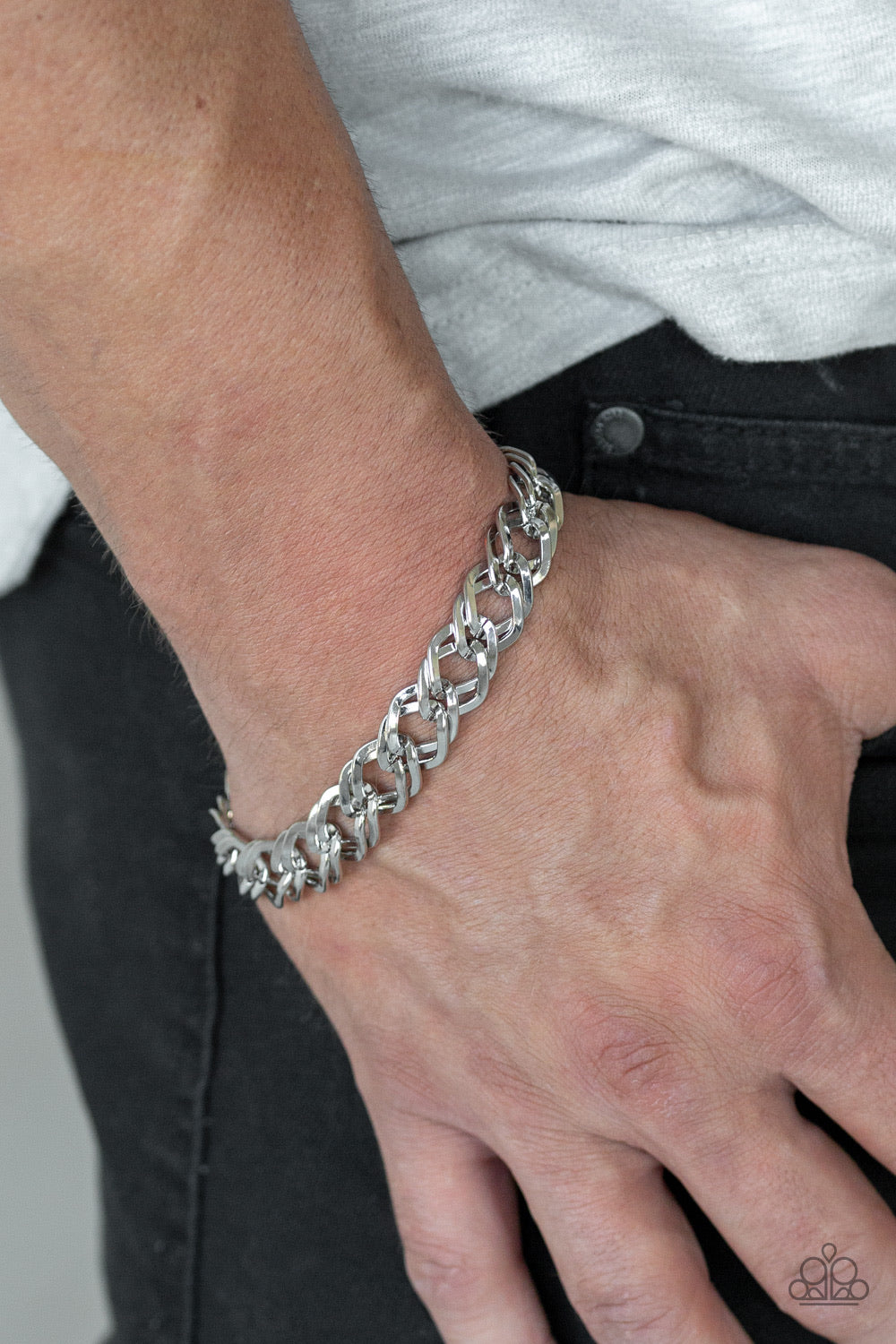 Men’s bracelet color silver