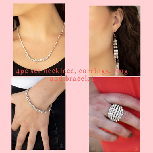 4pc set color silver