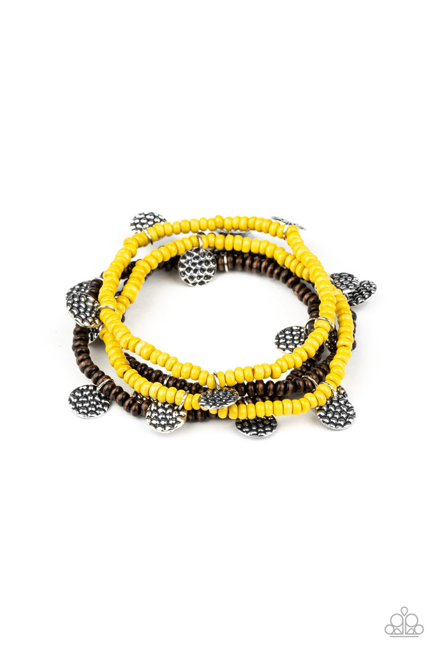 WOODn't Count It - Yellow Bracelet