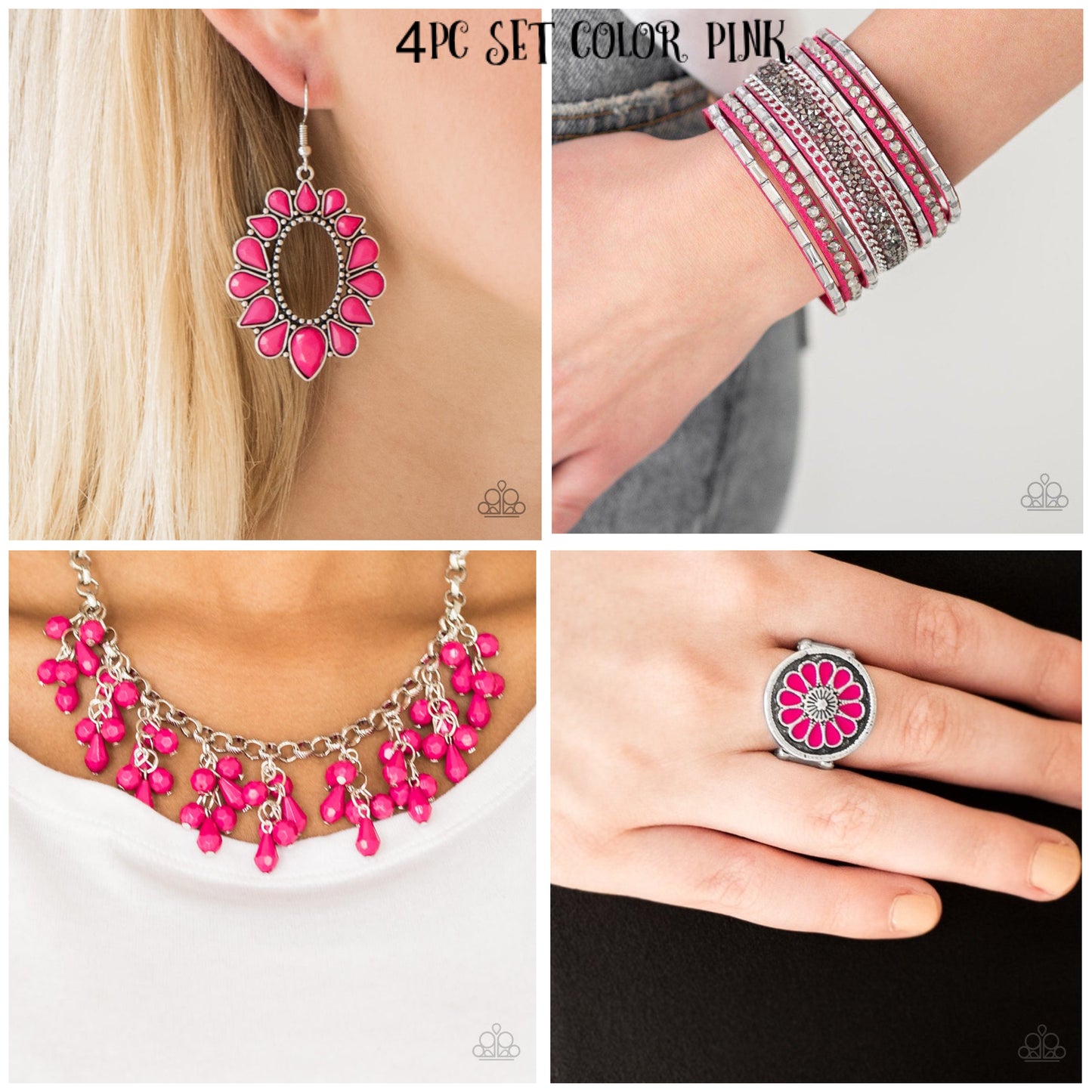 4pc set color pink