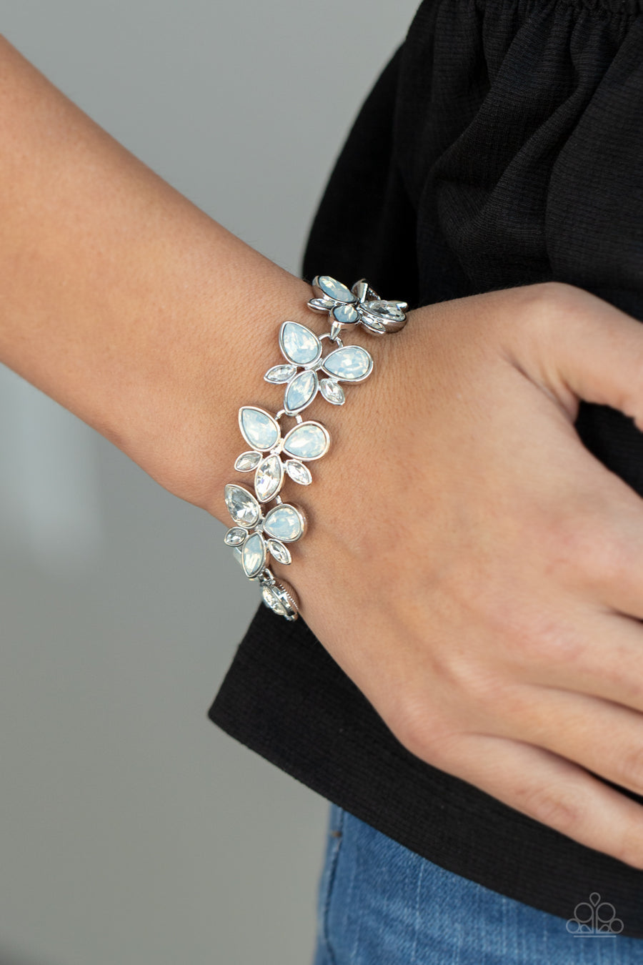 Ice Garden - white bracelet