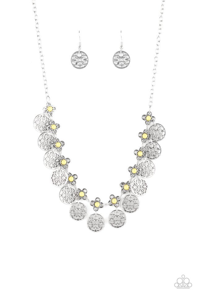 Mandala Movement - Yellow necklace