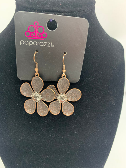 Earrings color copper