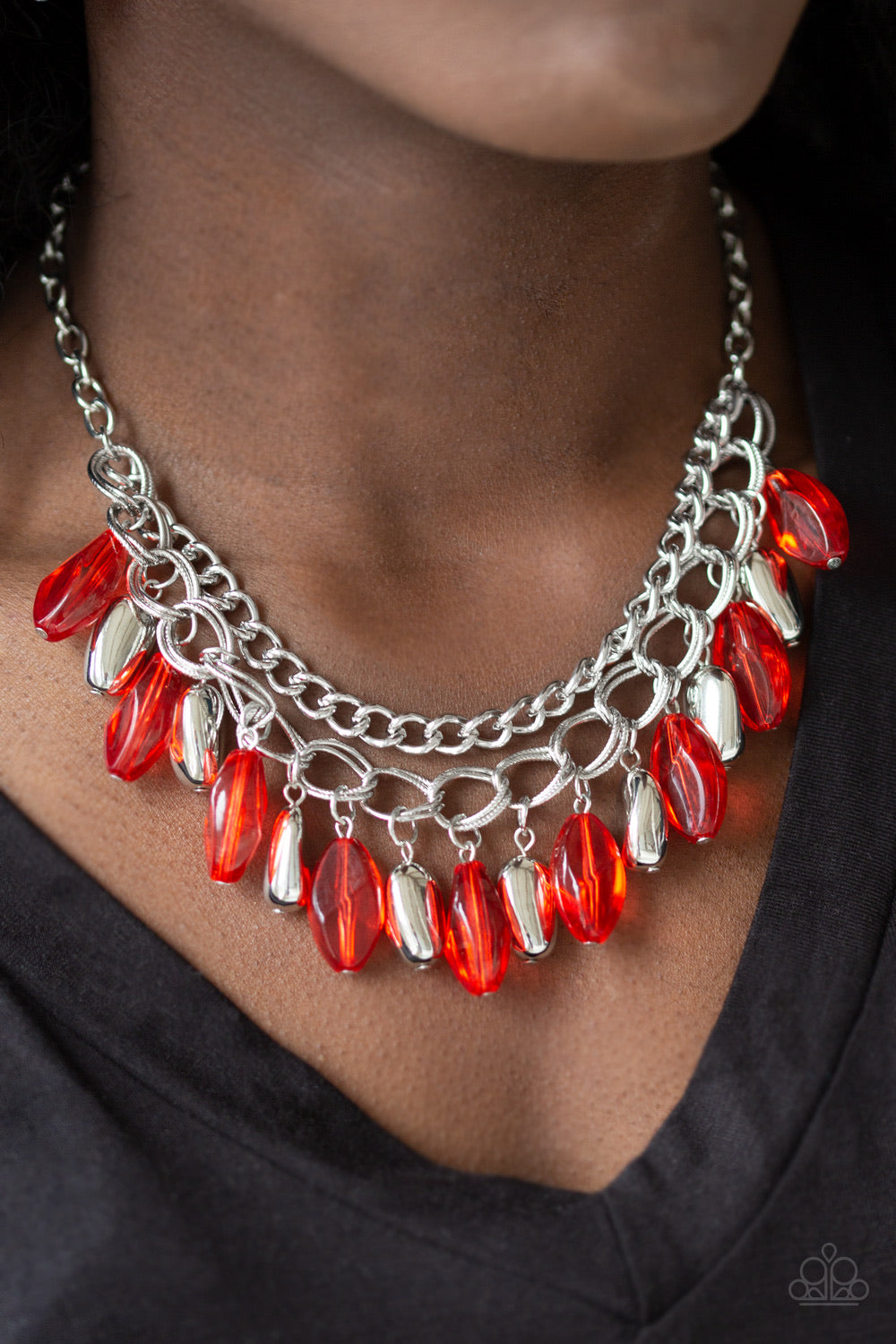 Spring day dream red necklace