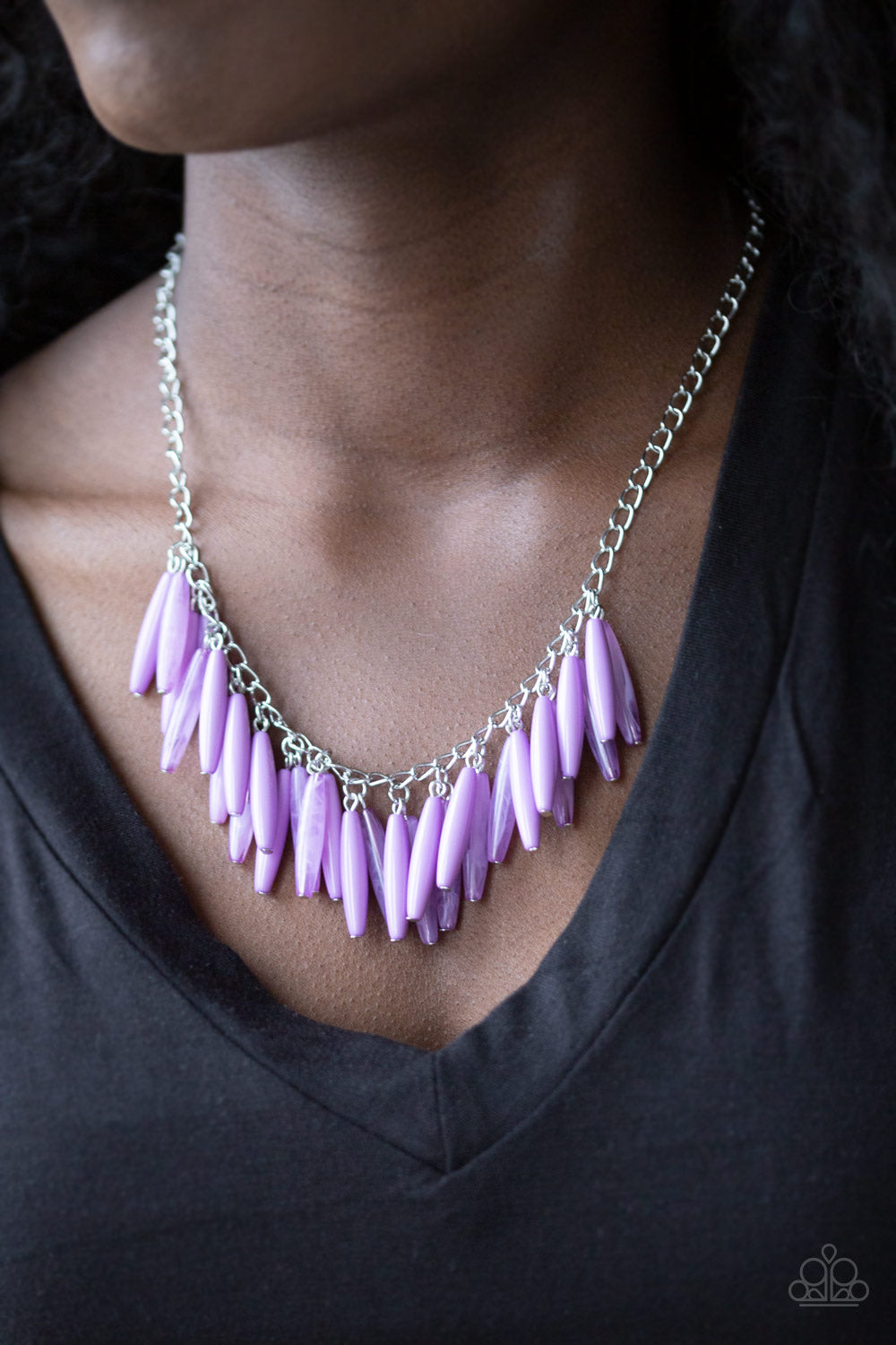 Full of flavor purple necklace