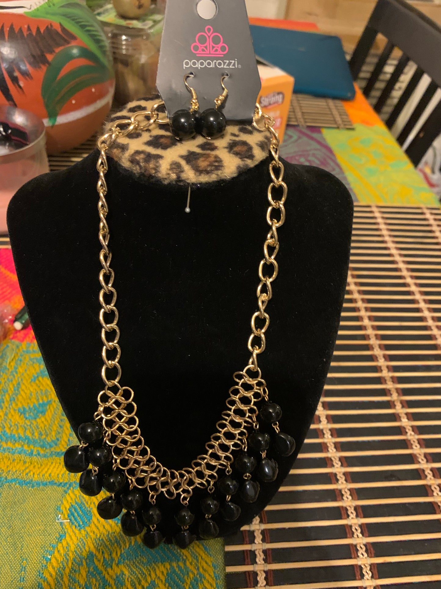 5th Avenue Fleek Black Necklace