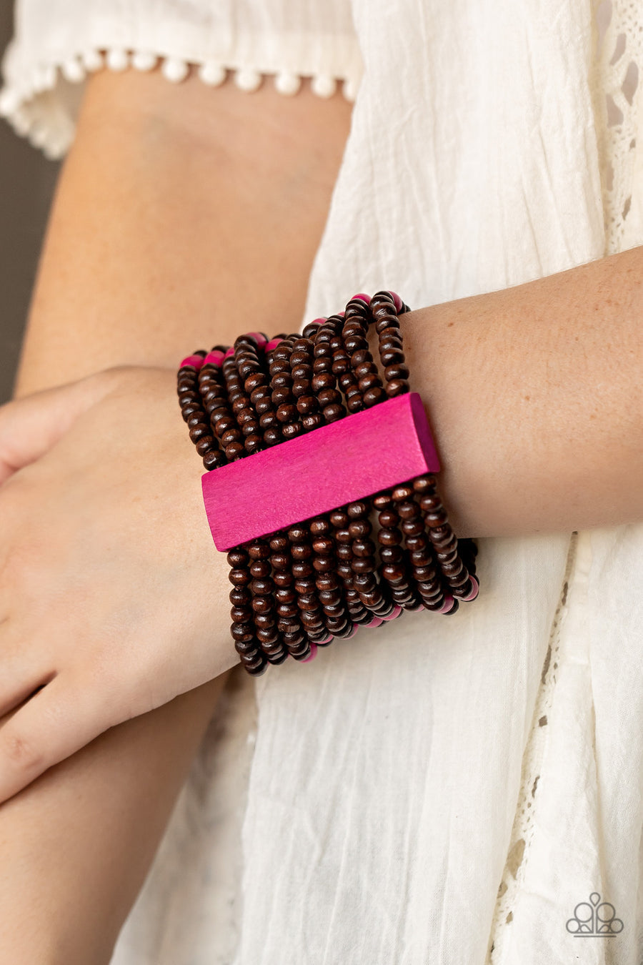 Tropical Trendsetter - Pink Bracelet -