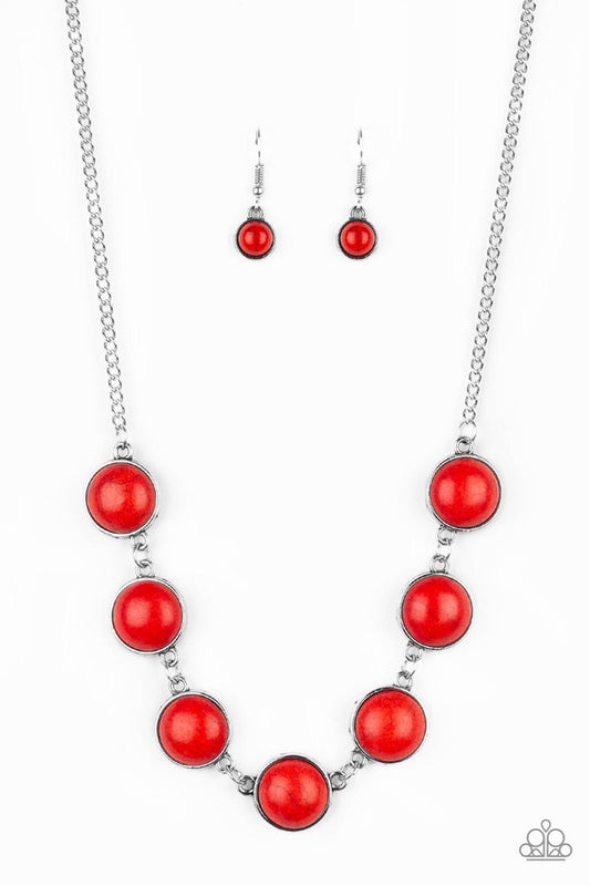 Adobe attitude red necklace