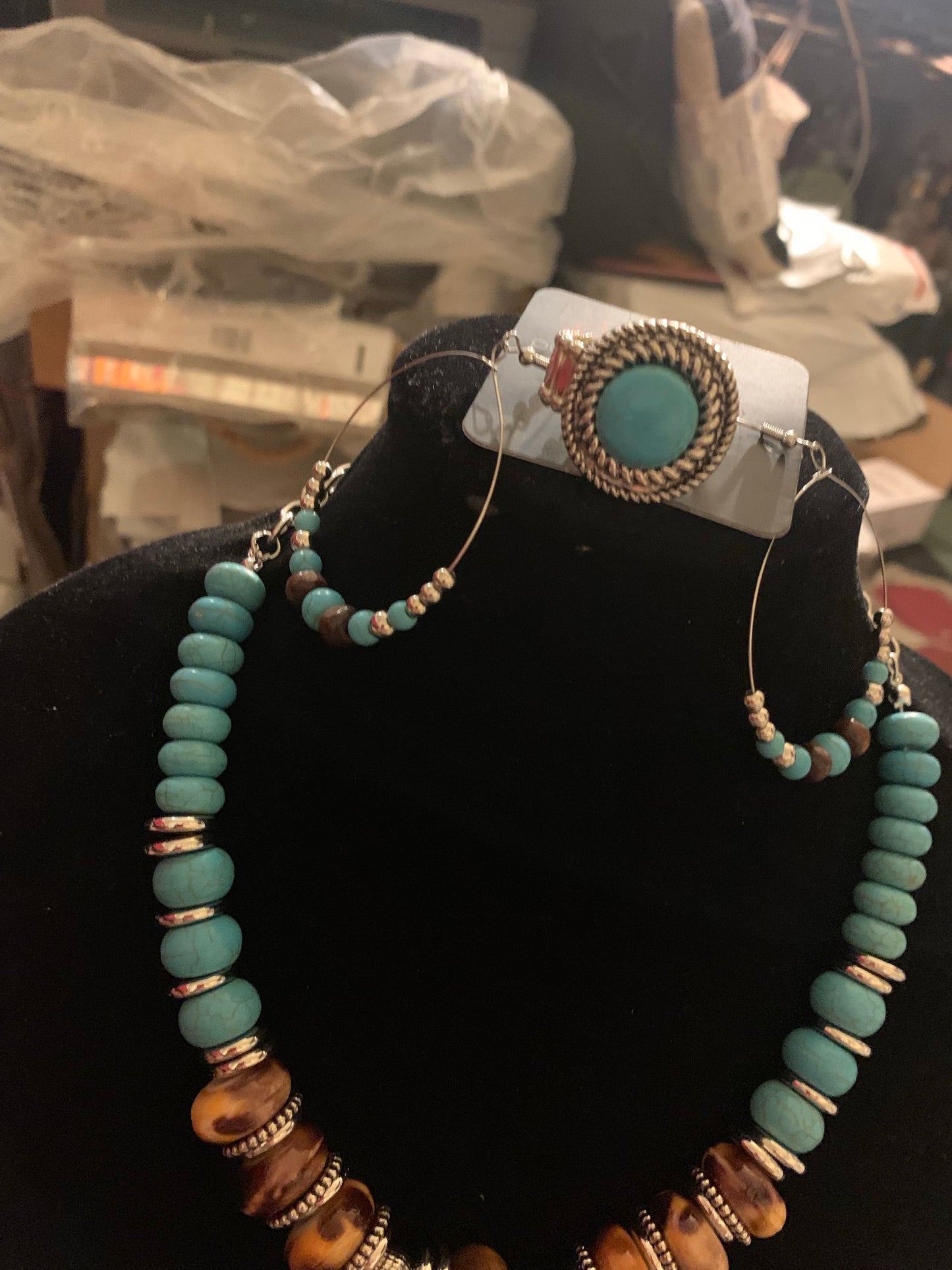 3pc set with turquoise stones