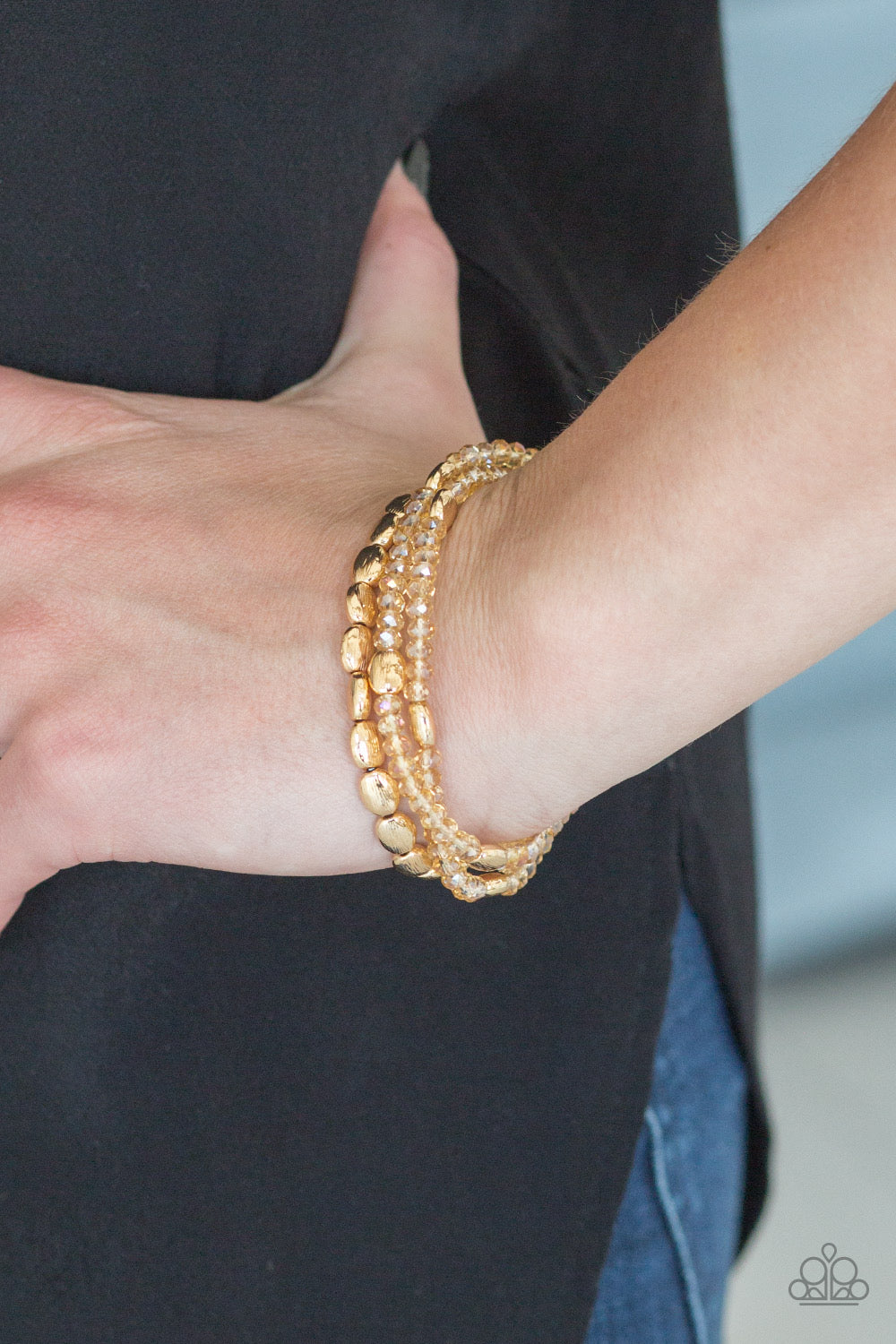 Hello Beautiful - Gold color bracelet