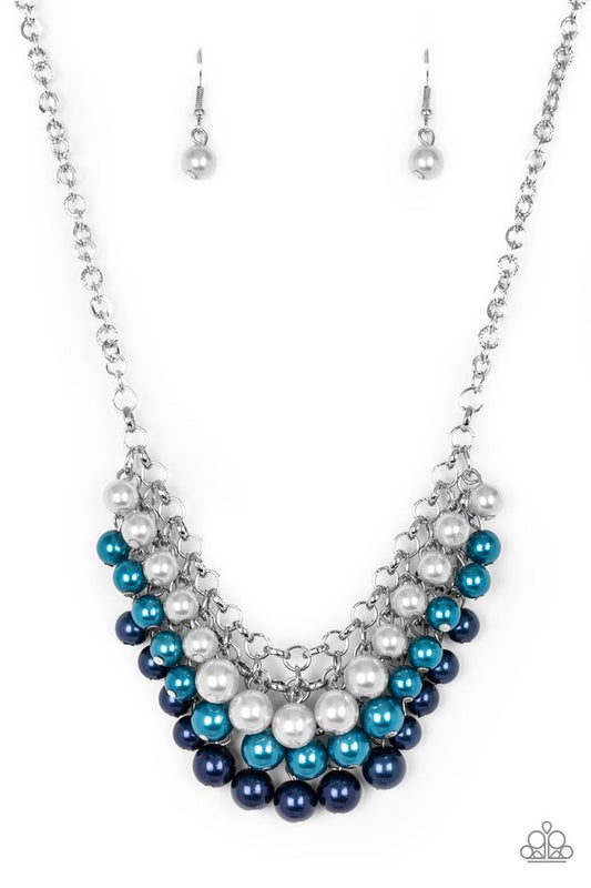 run for the Heels blue necklace