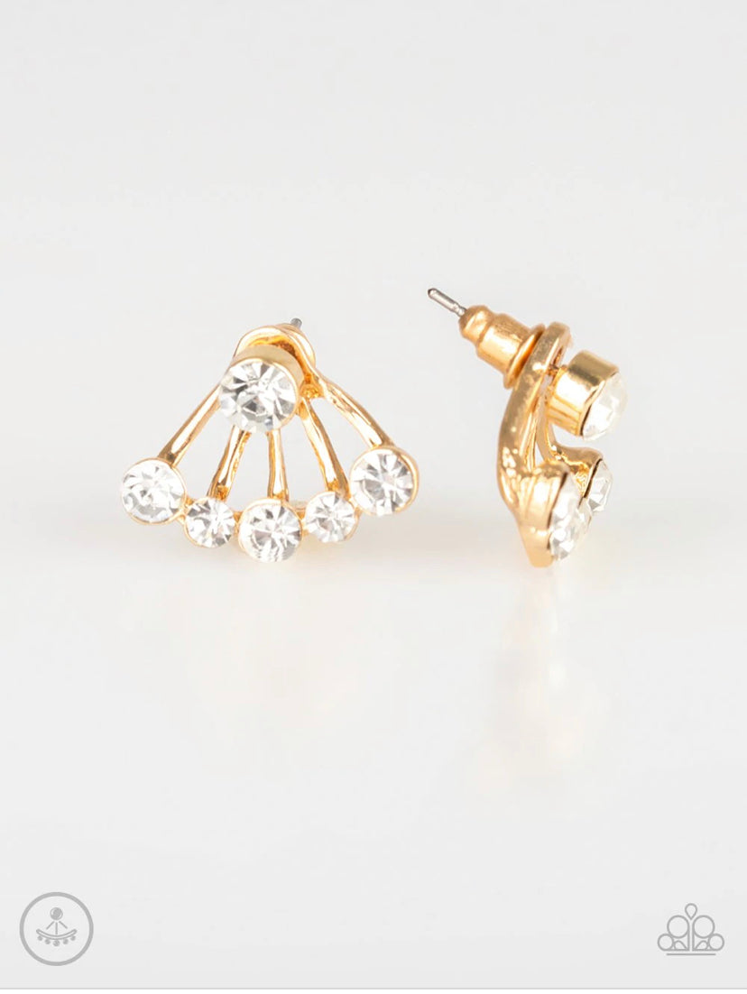 Jeweled Jubilee Gold Earrings