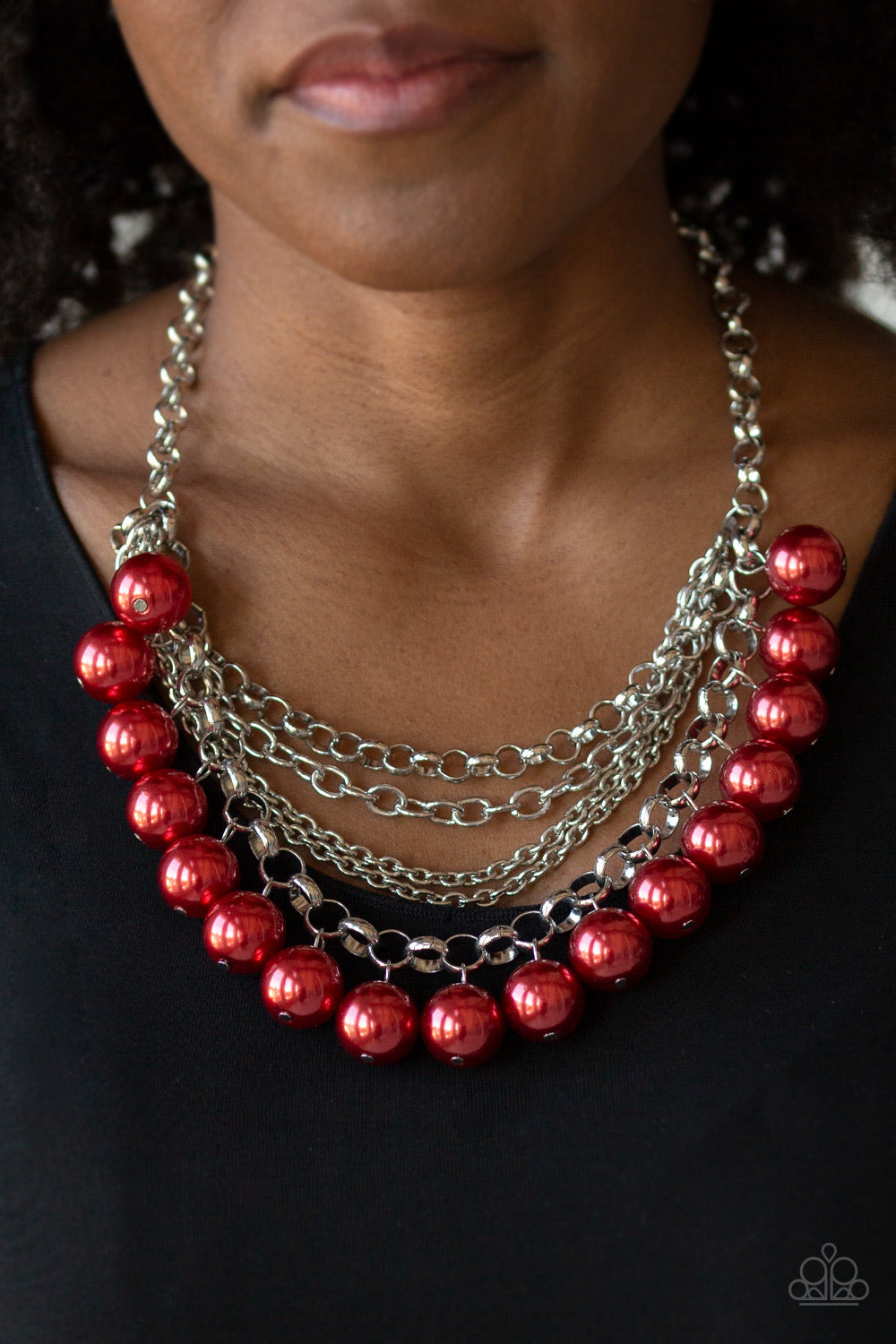 One wall Street red necklace