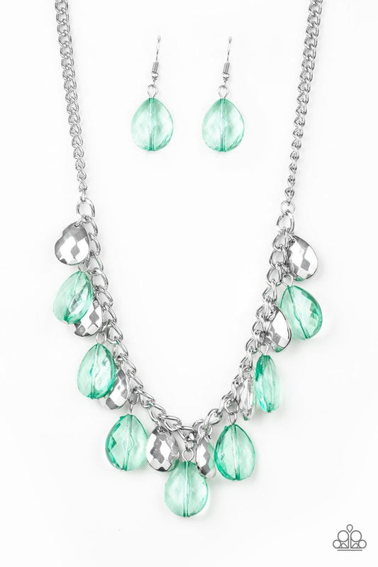 Necklace set color green