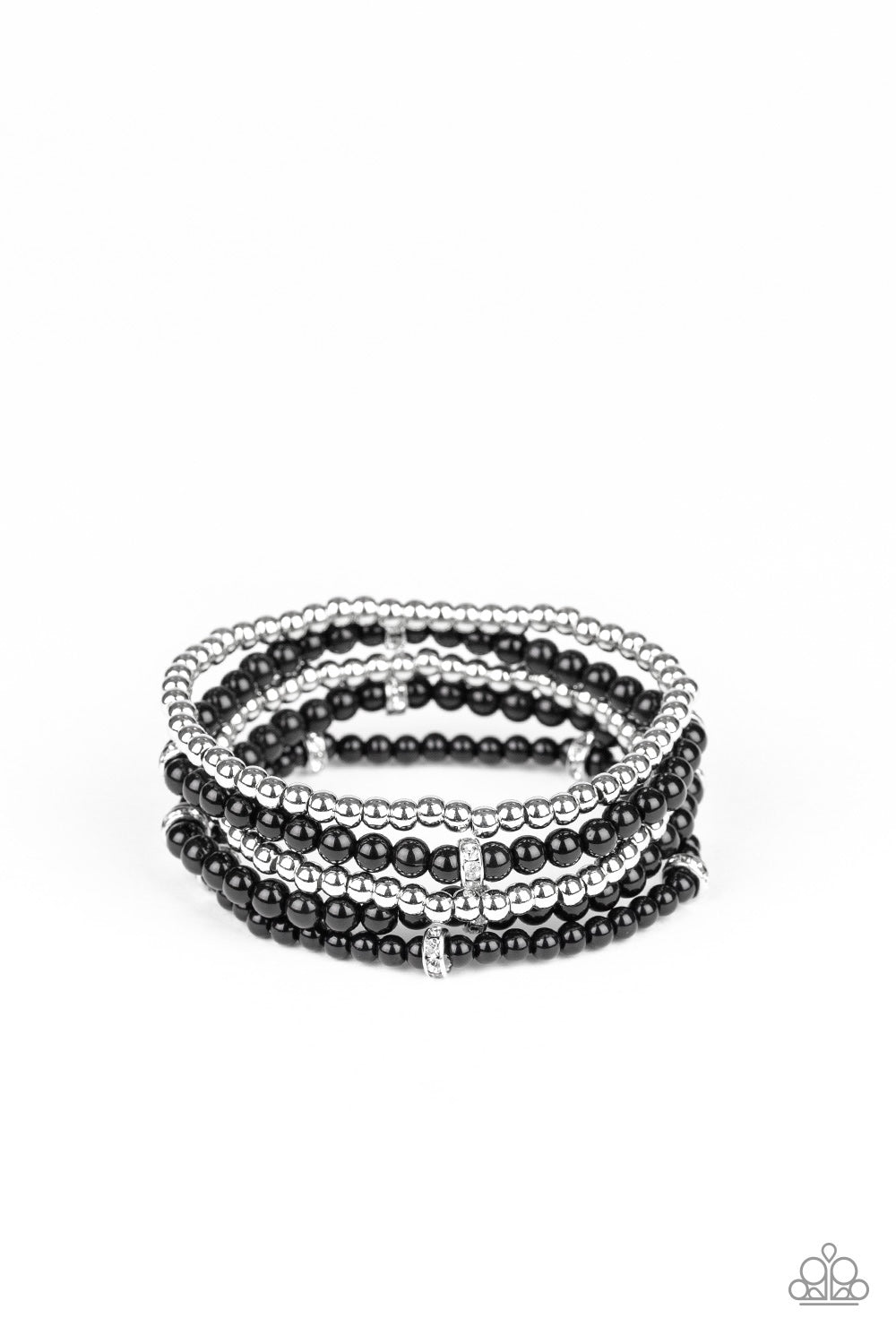 Fiercely Frosted - Black bracelet