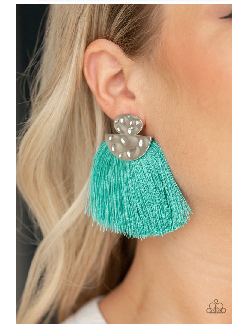 Make Some Plume Blue Post Earrings