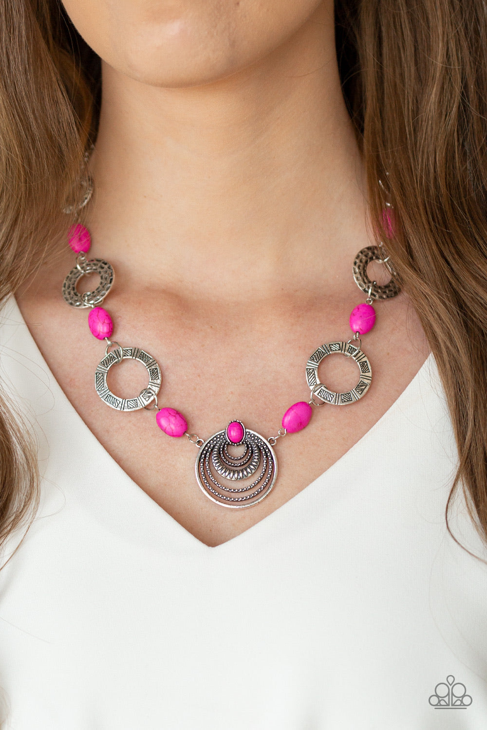 Zen Trend pink necklace